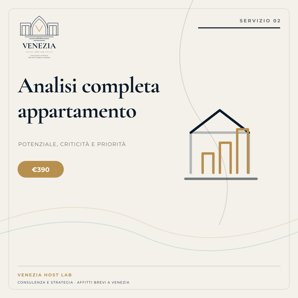 Analisi completa appartamento — Venezia Host Lab