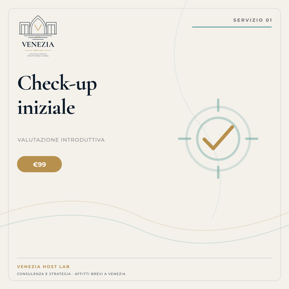 Check-up iniziale — Venezia Host Lab